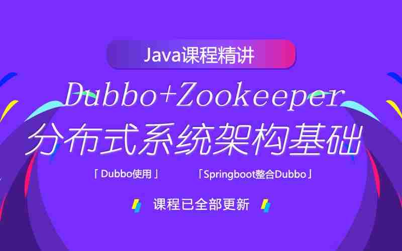 Dubbo+ZooKeeper分布式系统架构基础