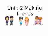 英语一年级上深港版《Unit 2 Making friends》课件1