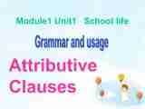 模块1 Unit 1 School life Grammar and usage(1)课件