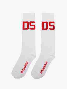 【男士袜子】GCDS MACRO BASIC LOGO SOCKS 01 WHITE