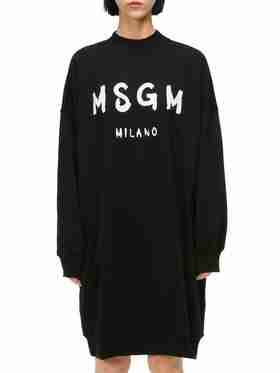 【连衣裙】MSGM 字母印花连衣裙