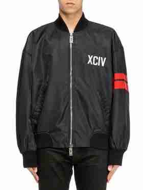 【男士夹克】GCDS OVERSIZE LOGO BOMBER 02 BLACK