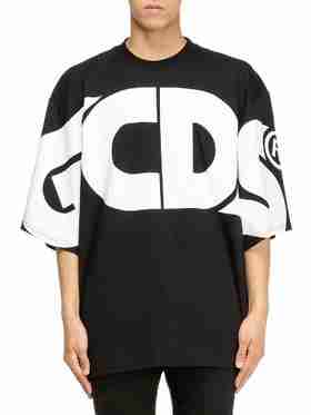 【短袖T恤】GCDS MACRO LOGO ROUND TEE 02 BLACK