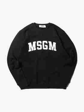 【卫衣】MSGM  LOGO印花圆领卫衣