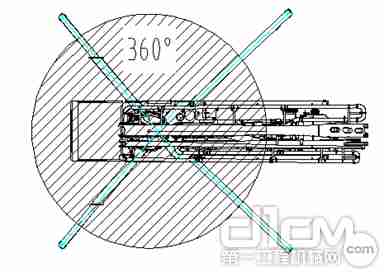 臂架±360°回转 