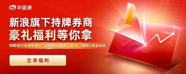 华盛证券2020年最新开户优惠：HKD900免佣卡+港股打新折扣+100元