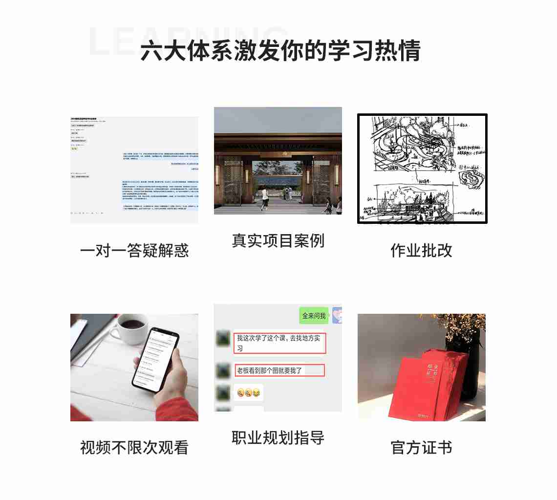 景观效果图软件教程，配置“个性化学习计划+真实项目案例+13次直播+专职老师带班辅导答疑+12次作业+一对一作业批改+课程奖学金和惊喜礼品+配套教材”的服务体系，景观设计软件培训,常用设计软件培训,景观设计教程,景观效果图软件教程