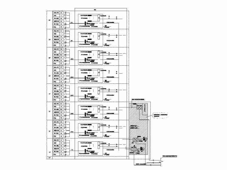 [一键下载]8套大型医院电气图纸合集-[福建]省立医院门诊楼电气施工图（强弱电）-8综合布线系统图