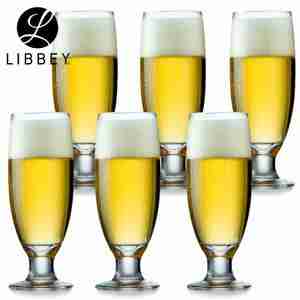  【6支】美国 利比 Libbey 啤酒杯 果汁杯 冷饮杯 水杯 355ml